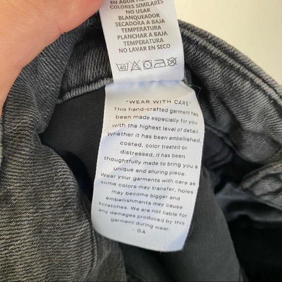 Good American Good Classic Raw Hem Jeans Gray 10/30 NWT - Picture 13 of 13